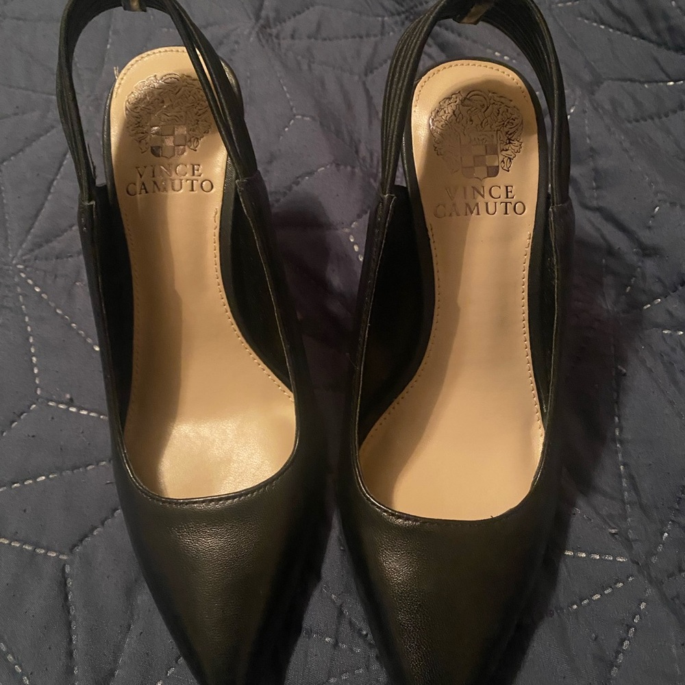 Vince Camuto Black Women's Slingback Shoes